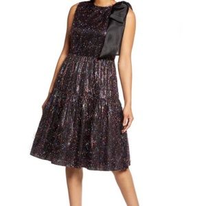 HALOGEN x ATLANTIC PACIFIC Rainbow Tinsel Bow